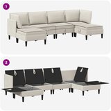  Set namještaja za dnevni boravak 6 pcs Zobena Tkanina | Eponuda.com