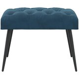  Klupa s gumbastim tkanjem Plava 60 x 40 x 45 cm Baršun | shoptok.hr