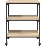  Kuhinjski kolica Sonoma hrast 60 x 41 x 76 cm Konstruirano drvo | Eponuda.com