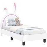  Okvir kreveta za malu djecu s naslonom Bijelo 70 x 140 cm PU | shoptok.hr