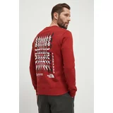 The North Face Bombažen pulover moški, rdeča barva, NF0A87EBPOJ1