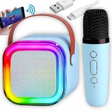  Aku. 1500mAh karaoke bluetooth zvočnik + mikrofon LED RGB | Shoptok.si