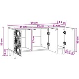 TV ormar 99 x 34,5 x 50 cm Staro drvo Konstruirano drvo | Shoptok.si