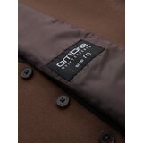 Ombre Men's suit vest with classic detailing and lining - brown | ePonuda.com