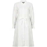 Dolge obleke WOVEN-SHIRT DRESS-DRESSES Bela