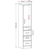 Hanah home Višenamenski ormar Modera White | Eponuda.com