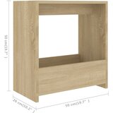  Bočni stolić boja hrasta sonome 50x26x50 cm konstruirano drvo | Eponuda.ba