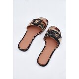 Boto Flat Women's Slippers With Decorative Buckle Black Clariola | shoptok.hr
