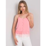 Fashion Hunters Light pink top with buttons | shoptok.hr