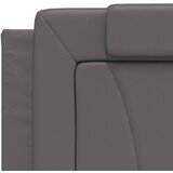  Krevet Viana s madracem sivi 200 x 200 cm od umjetne kože | shoptok.hr