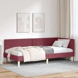 vidaXL Kutni okvir kreveta Ostalo boja crnog vina 90 x 200 cm Cijene