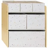 organizator za pohranu igračaka multi-bin terrazzo pink