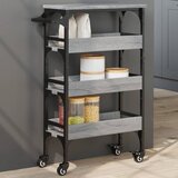 vidaXL Kuhinjska kolica boja hrasta 53 x 20 x 76 cm konstruirano drvo | shoptok.hr