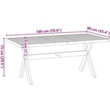 vidaXL Jedilna miza NOAIN 180x90x75 cm trdna borovina | Shoptok.si