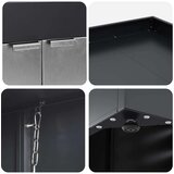  Skladištenje kanti za 3 kante Antracit 340 x 77.5 x 115.5 cm | shoptok.hr