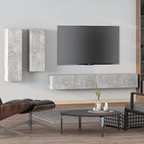 The Living Store Komplet TV omaric 4-delni betonsko siv inženirski les - Komplet TV Omaric, (21434617) Cene