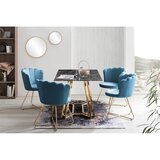 Livetastic Set Stolov Samt, Modra, 2-Delni | Shoptok.si
