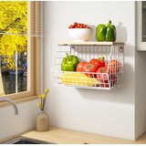 WAWOCS Košara za sadje z lesenim pokrovom | Shoptok.si