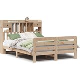 vidaXL Knjižna postelja brez vzmetnice 140x200 cm trdna borovina | Shoptok.si