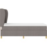 Box Spring Krevet s Madracem Taupe 80x200 cm Tkanina | shoptok.hr