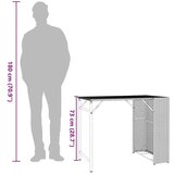 vidaXL 5-dijelni vrtni blagovaonski set sklopivi svijetlo | shoptok.hr