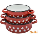 Olimp Sport Emajlirane šerpe set od 3 crvene | ePonuda.com