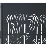  Vrtna vrata antracit 105 x 155 cm čelična s uzorkom bambusa | shoptok.hr
