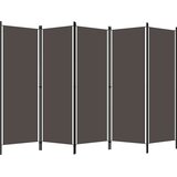 Sobna pregrada s 5 panela antracit 250 x 180 cm | shoptok.hr
