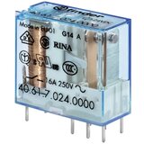 Finder 40.61.7.024.4001 relej za tiskane pločice 24 v/dc 16 a 1 prebacivanje 1 st. Cijene