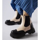 Gemre Black-beige slip-on ankle boots Albany | shoptok.hr