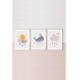 WALLXPERT Uokvirena slika Huhu152, 35x50 cm, 3 dijela | Eponuda.ba