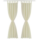 Furnova 2 kosa krem satenasih zaves z obročki 140 x 175 cm, (21918512) | Shoptok.si