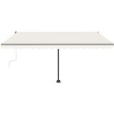  Samostojeća tenda na ručno uvlačenje 450 x 350 cm krem | shoptok.hr