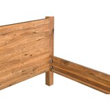 Livetastic postelja z baldahinom 180 cm x 200 cm , les barve močvirskega hrasta | Shoptok.si