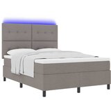 s opruga kutije Sivo-smeđa 140 x 190 cm tkanina | shoptok.hr