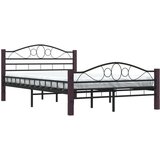  Za krevet crni metalni 120 x 200 cm | shoptok.hr