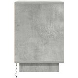  Noćni ormarići s LED svjetlima 2 kom boja betona 38x34x50 cm | shoptok.hr