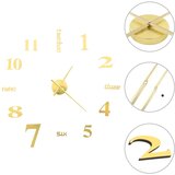  3D zidni sat moderni dizajn 100 cm XXL zlatni | shoptok.hr