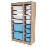 Hanah home višenamenske police montana xs 2D4N8U sonomo white blue | ePonuda.com