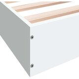 vidaXL Posteljni okvir bel 150x200 cm inženirski les | Shoptok.si
