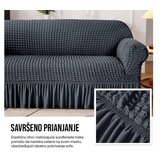 HOMEMATES 1+1 gratis retro pokrivač za dvosede i kauče od 145cm do 185cm - Siva | Eponuda.com