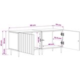  ormar Crna Konstruirano drvo | shoptok.hr
