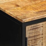  Noćni ormar Smeđa i crna 50 x 30 x 45 cm Čvrsto drvo manga | Eponuda.com