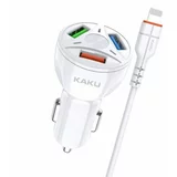 Kaku avtopolnilec KSC-493 3.0 qc s kablom 1m lightning iphone 12 - bel