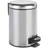Wenko Srebrn koš za smeti s pedalom Leman Shiny, 3 l Cene
