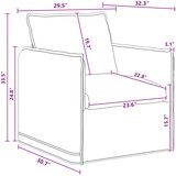  Set sofe 2 pcs Tamnosiva 156 x 82 x 85 cm Tkanina | shoptok.hr