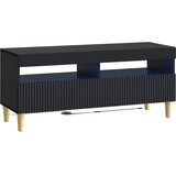 vidaXL LED TV kabinet ARNHEM 100 x 35 x 43 cm Crna Konstruirano drvo - Crna | shoptok.hr
