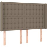  box spring s madracem LED smeđesivi 140x200 cm tkanina | shoptok.hr