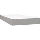 Box spring krevet s madracem svjetlosivi 90x190 cm od tkanine | shoptok.hr