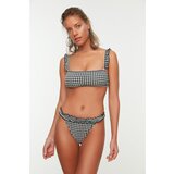 Trendyol Black Gingham Textured Bikini Bottoms Cijene